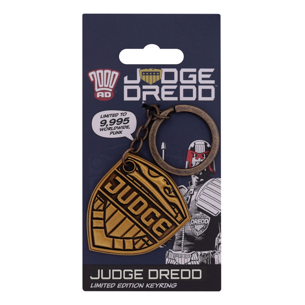 2000 AD Schlüsselanhänger Judge Dredd Badge Limited Edition