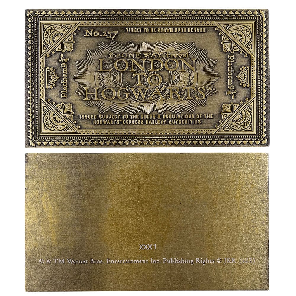 Harry Potter Replik Hogwarts Train Ticket Limited Edition