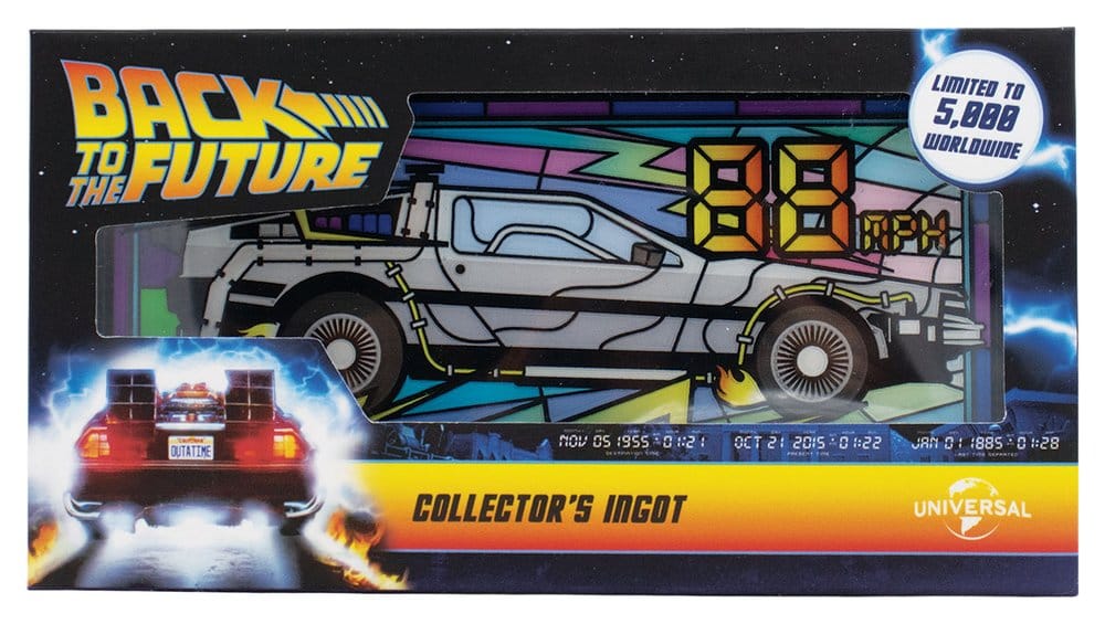 Zurück in die Zukunft Metallbarren Buntglas-Stil Limited Edition