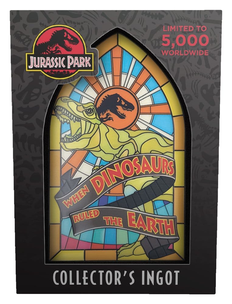 Jurassic Park Metallbarren Stained Glass Style Metal 11 cm