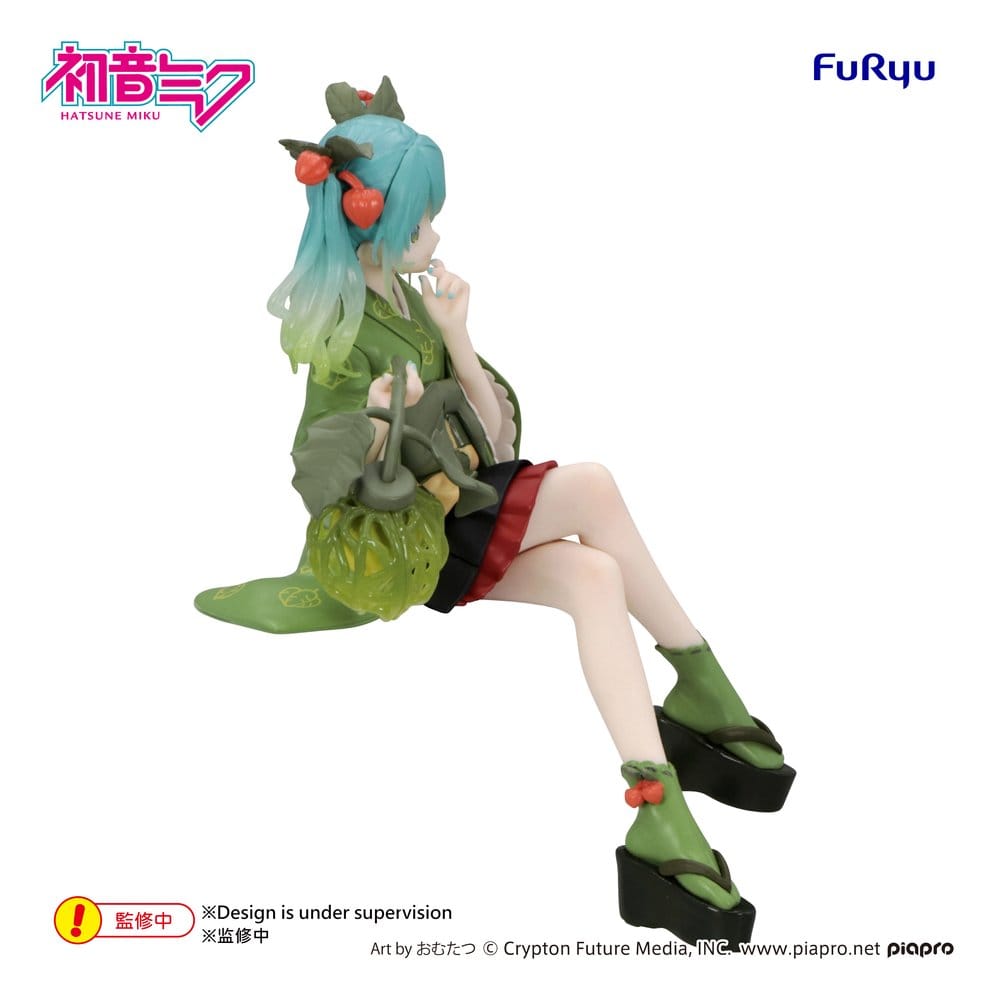 Hatsune Miku Noodle Stopper PVC Figur Flower Fairy Winter Cherry Green Color Ver. 15 cm