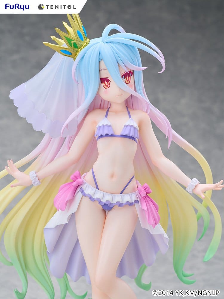 No Game No Life Tenitol Tall PVC Figur Shiro swimwear dress Ver. 29 cm