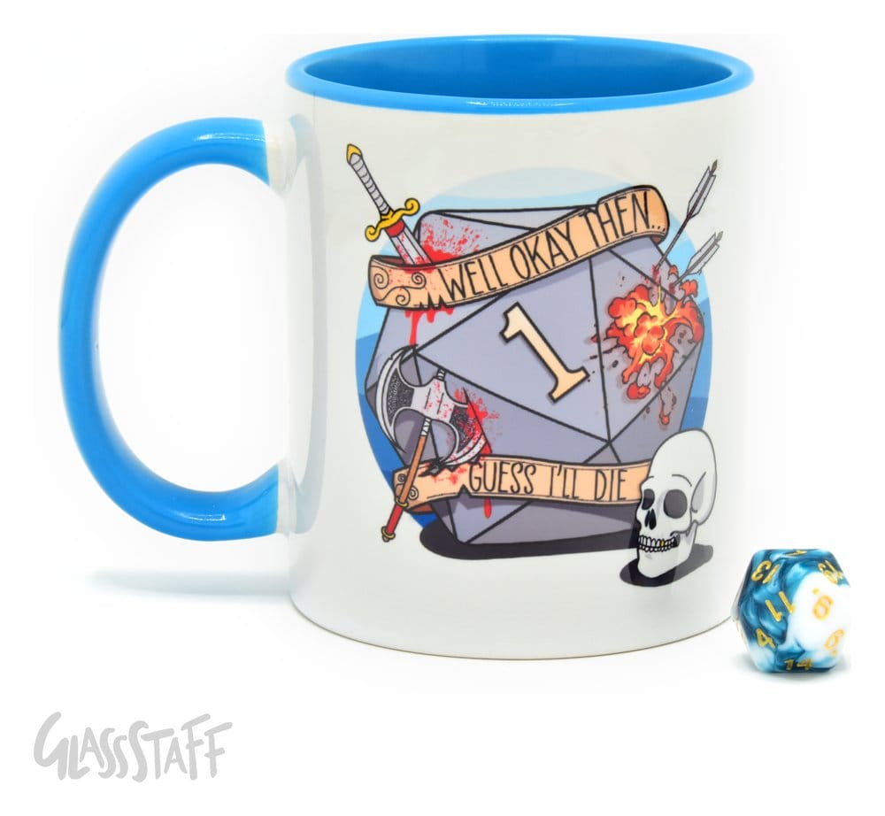 Glassstaff Geschenkbox Tasse & Würfel D20 Guess I'll Die