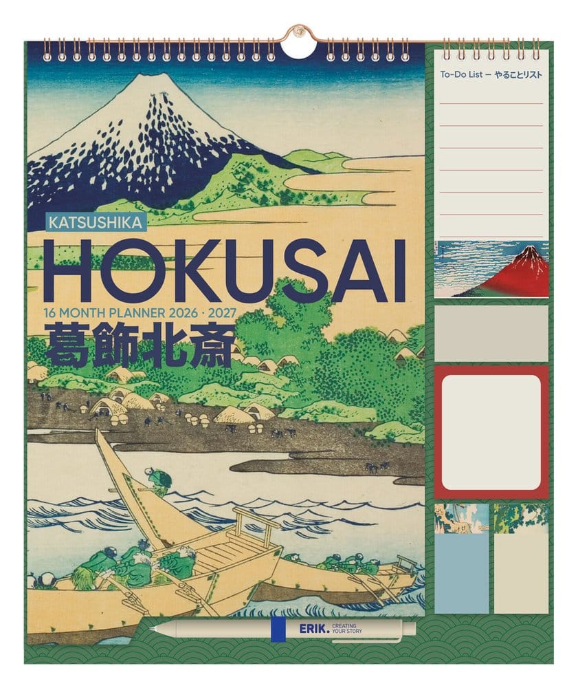 Hokusai Wand-Planer 2026/27 30 x 34 cm