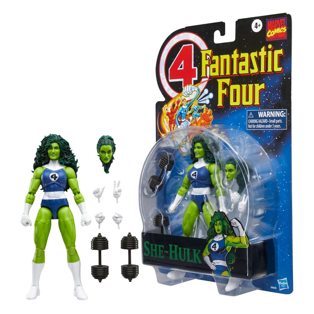 Fantastic Four Marvel Legends Retro Actionfigur She-Hulk 15 cm