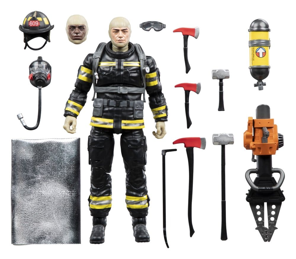 G.I. Joe Classified Series Legacy Collection Actionfigur Search & Rescue Firefighter 15 cm