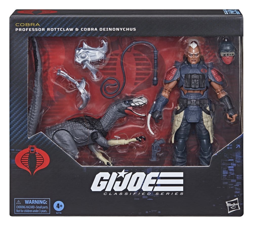G.I. Joe Classified Series Actionfigur en 2er-Pack #196 Professor Rottclaw & Cobra Deinonychus 15 cm
