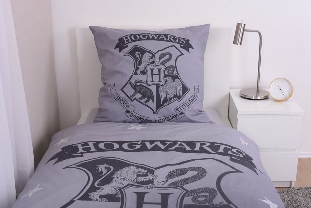 Harry Potter Bettwäsche Grau 135 x 200 cm / 80 x 80 cm
