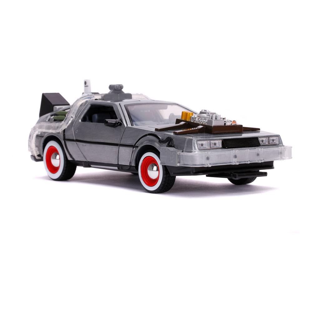 Zurück in die Zukunft III Hollywood Rides Diecast Modell 1/24 DeLorean Time Machine