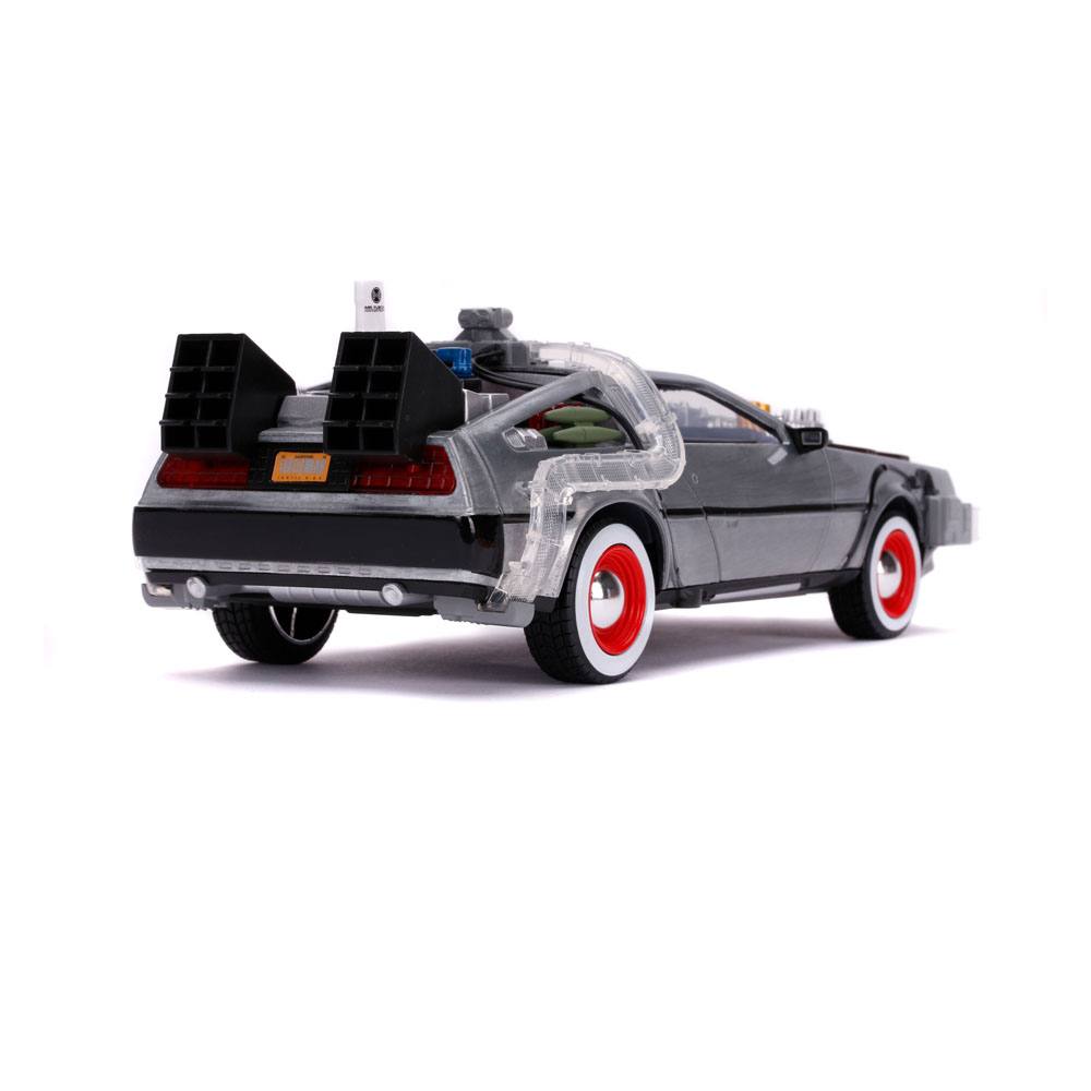 Zurück in die Zukunft III Hollywood Rides Diecast Modell 1/24 DeLorean Time Machine