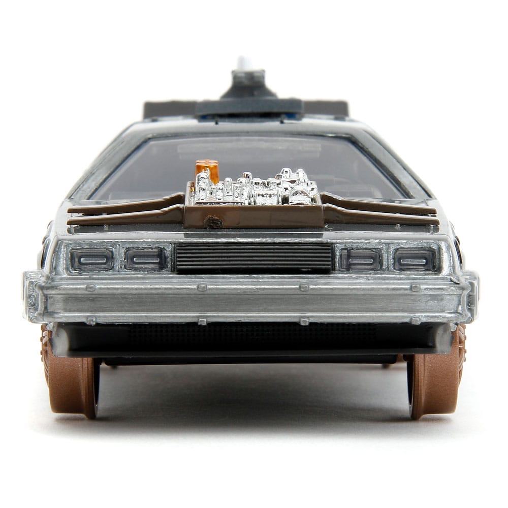 Zurück in die Zukunft III Hollywood Rides Diecast Modell 1/32 DeLorean Time Machine Railroad Wheels