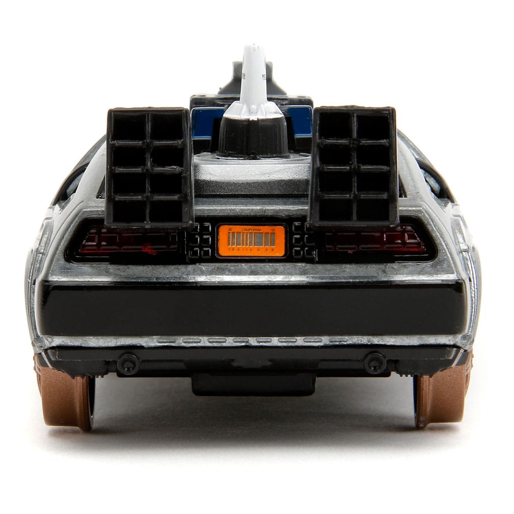 Zurück in die Zukunft III Hollywood Rides Diecast Modell 1/32 DeLorean Time Machine Railroad Wheels