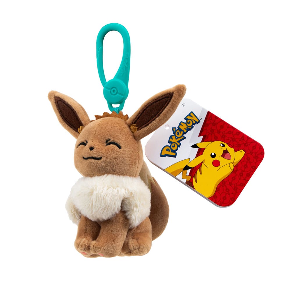 Pokémon Plüschfiguren mit Clip On 10 cm Sortiment (6)