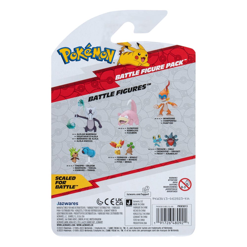 Pokémon Battle Figure First Partner Set Figuren 2er-Pack Kaumalat, Froxy 5 cm