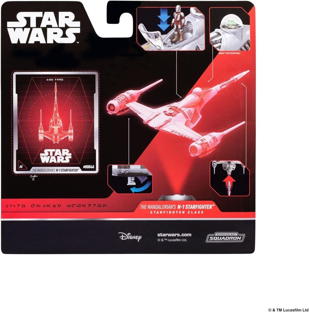 Star Wars Mittelgroßes Fahrzeug N1 with Mando 13 cm