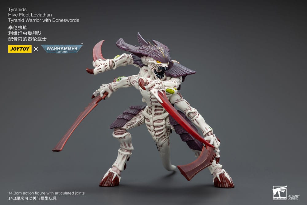 Warhammer 40k Actionfigur 1/18 Tyranids Hive Fleet Leviathan Tyranid Warrior with Boneswords 12 cm