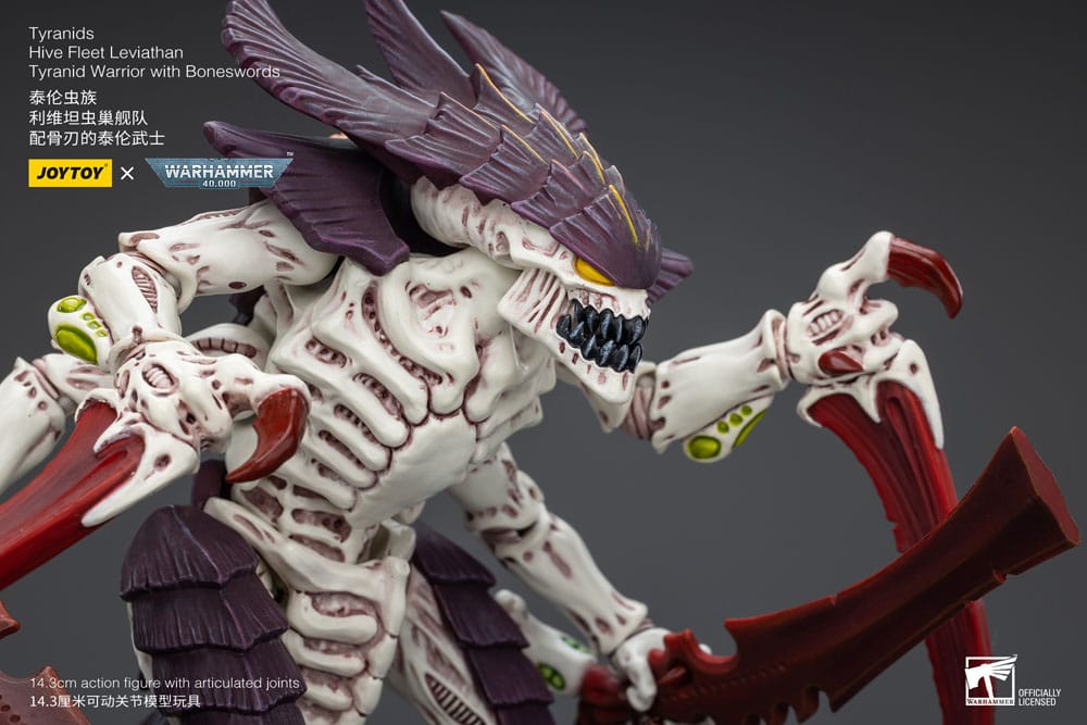 Warhammer 40k Actionfigur 1/18 Tyranids Hive Fleet Leviathan Tyranid Warrior with Boneswords 12 cm