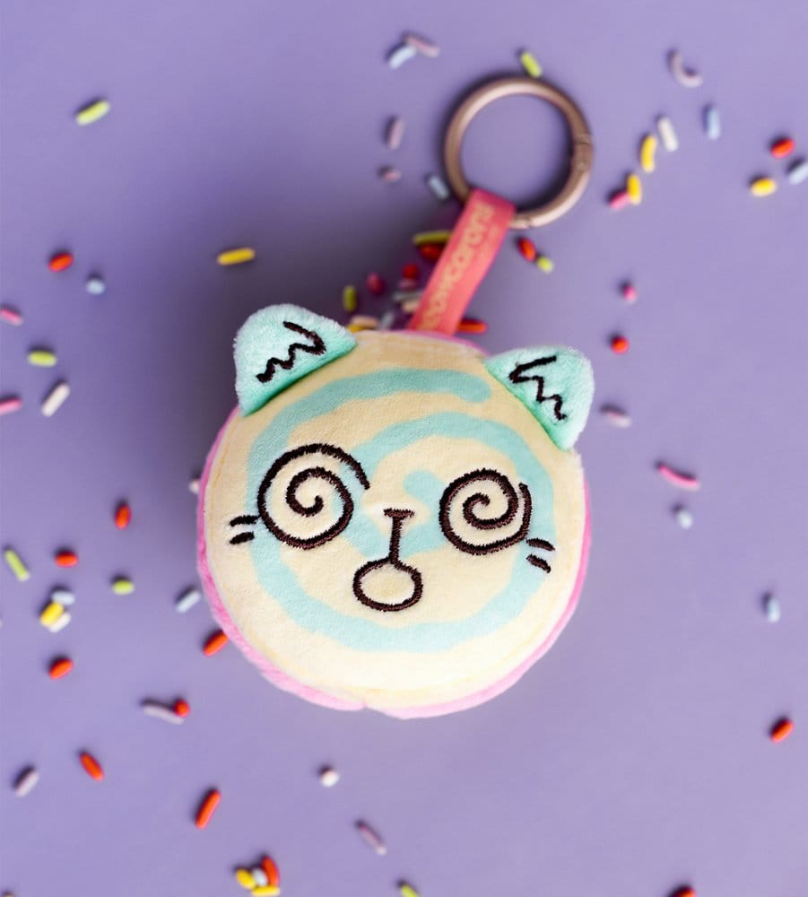 Meowcaron Plüsch Taschenanhänger Spiral 7 cm