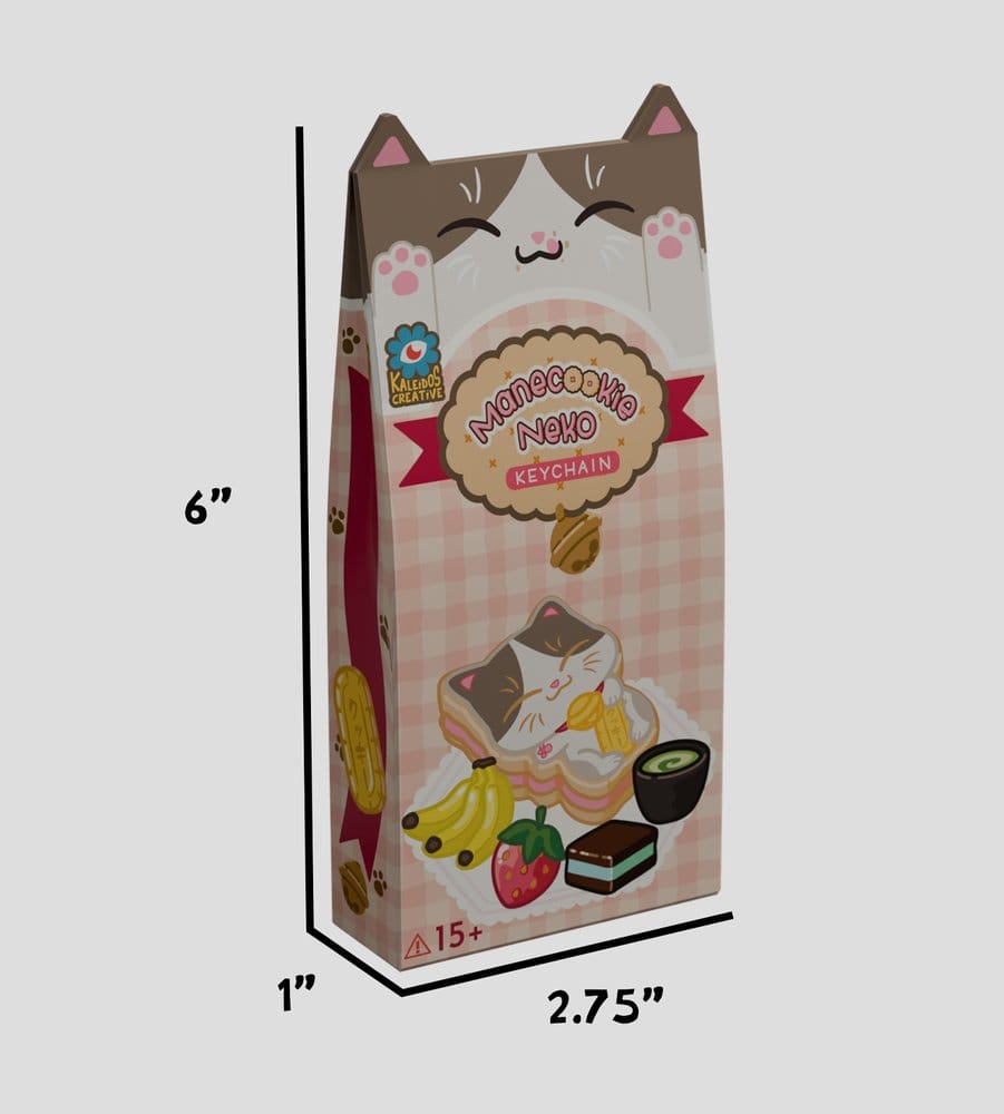 Manecookie Neko Silikon-Schlüsselanhänger S1 13 cm Blind Box Display (8)