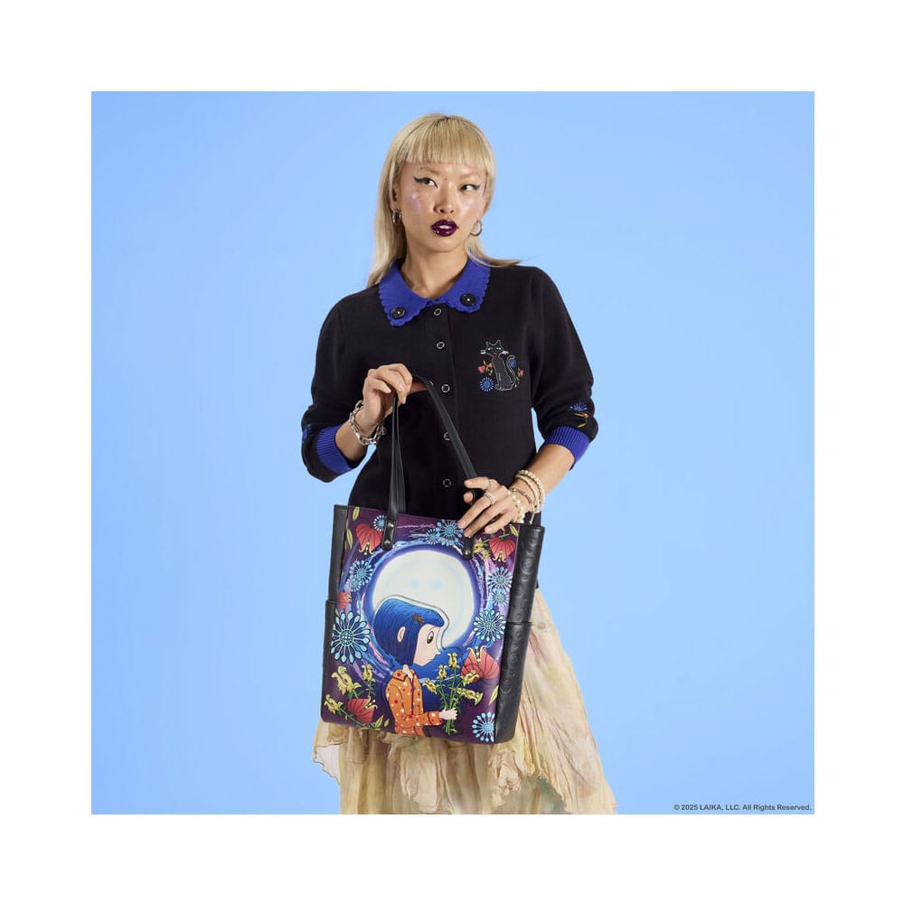 Coraline by Loungefly Cardigan Unisex Collared Cat Dragonfly Größe XXL