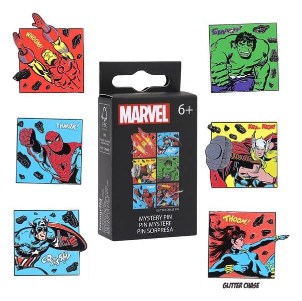 Marvel by Loungefly Ansteck-Pins Classic Avengers Blind Display (12)