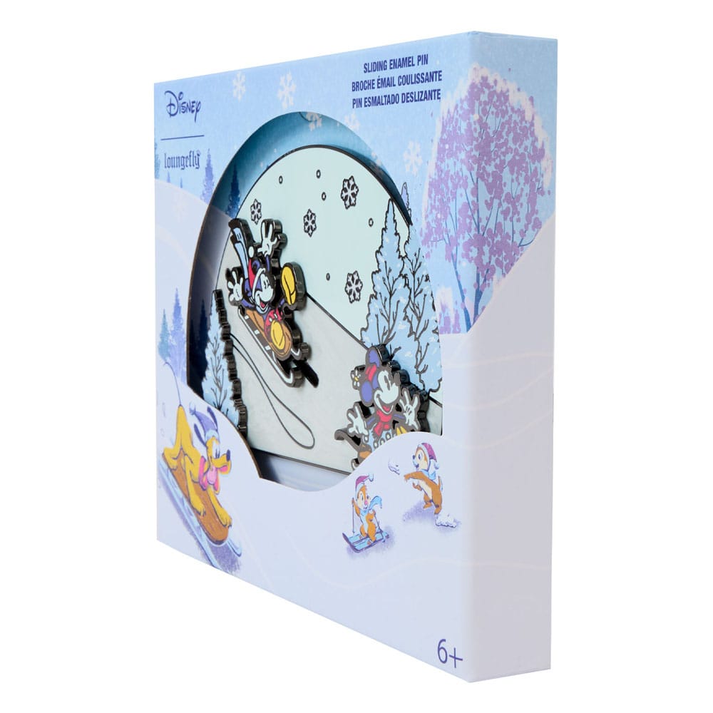 Disney by Loungefly Ansteck-Pins Mickey and friends Winter Wonderland 3" Limited Edition 8 cm