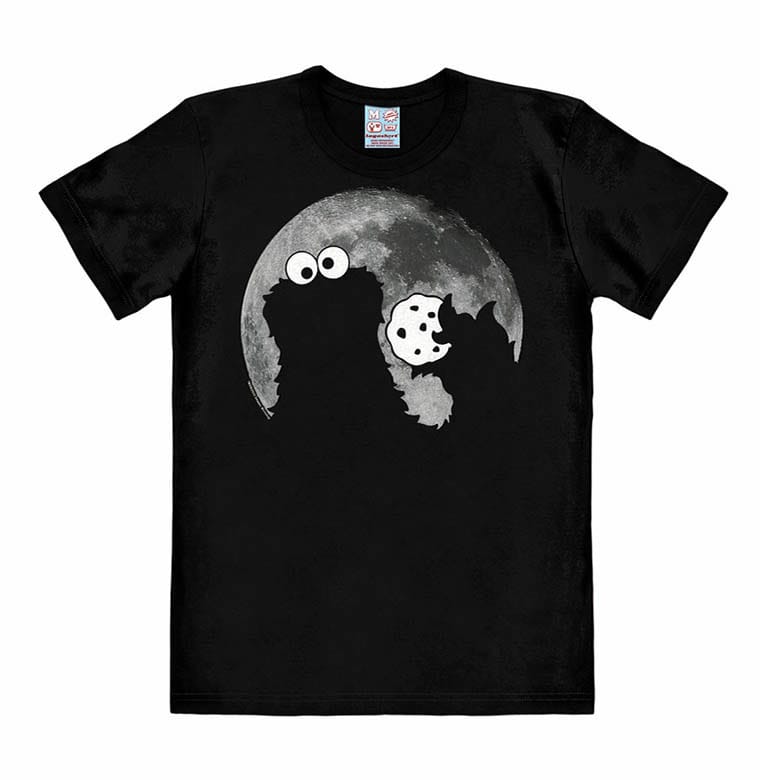 Sesamstraße Easy Fit T-Shirt Cookie Monster - Moon Größe L