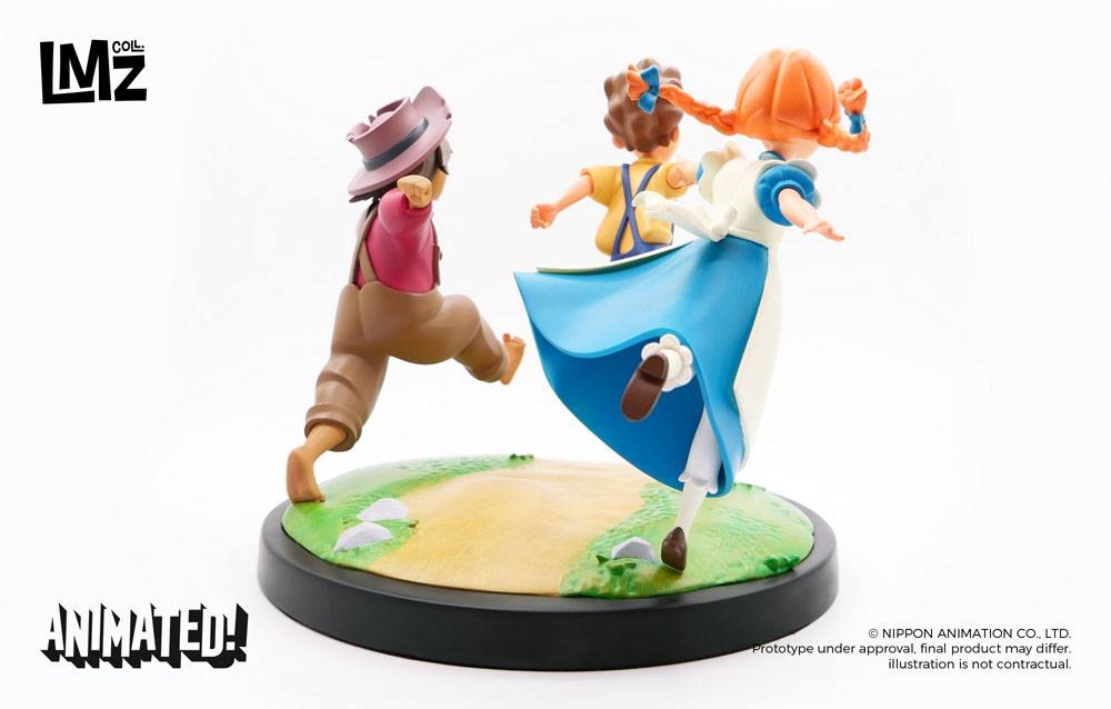 Tom Sawyers Abenteuer Animated! Statue Tom, Huck & Becky 23 cm