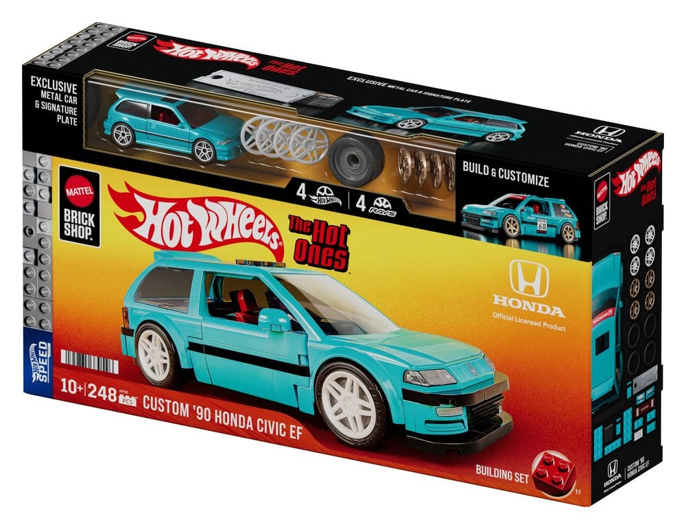 Hot Wheels Speed Series Mattel Brick Shop Bauset 1/32 Custom ’90 Honda Civic EF