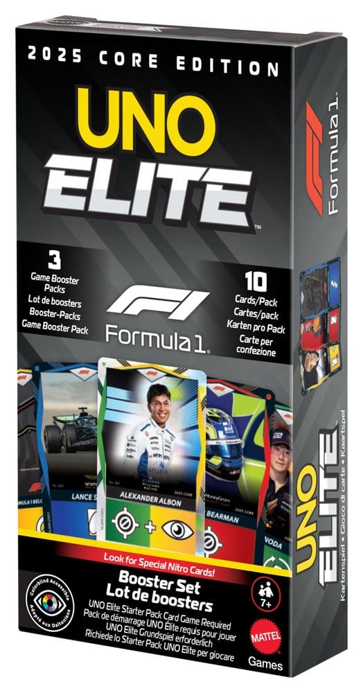 Formula 1 UNO Kartenspiel Elite F1 Booster-Set