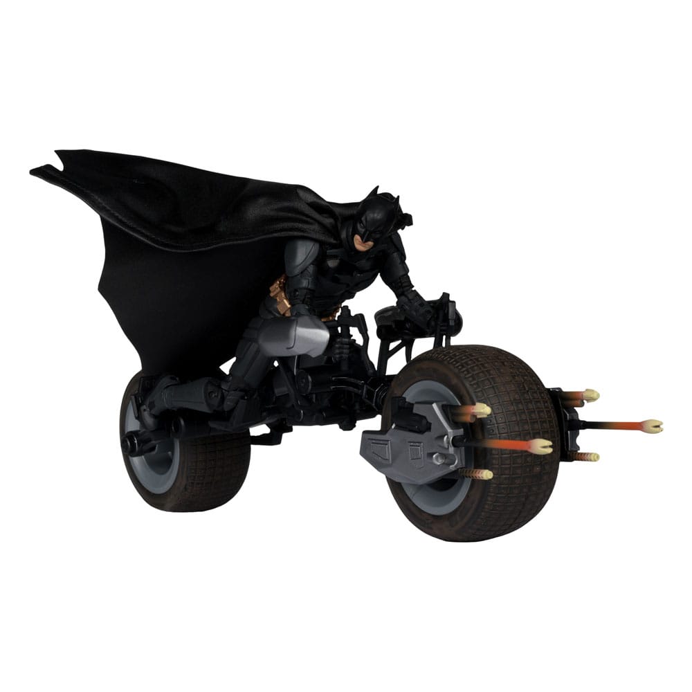 The Dark Knight DC Multiverse Actionfigur mit Fahrzeug Batman & The Batpod 18 cm