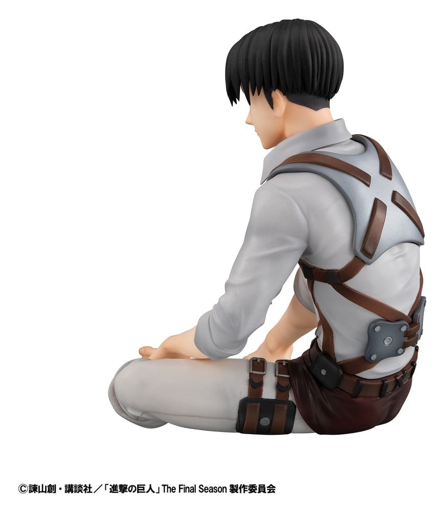 Attack on Titan G.E.M. Series PVC Figur Squad Captain Levi Palm Size 9 cm
