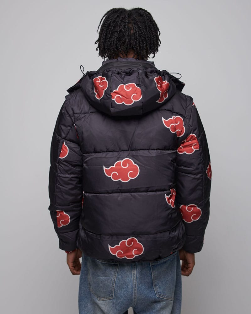 Naruto Puffer-Jacke Akatsuki Rot