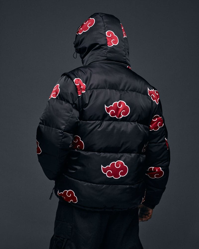 Naruto Puffer-Jacke Akatsuki Rot