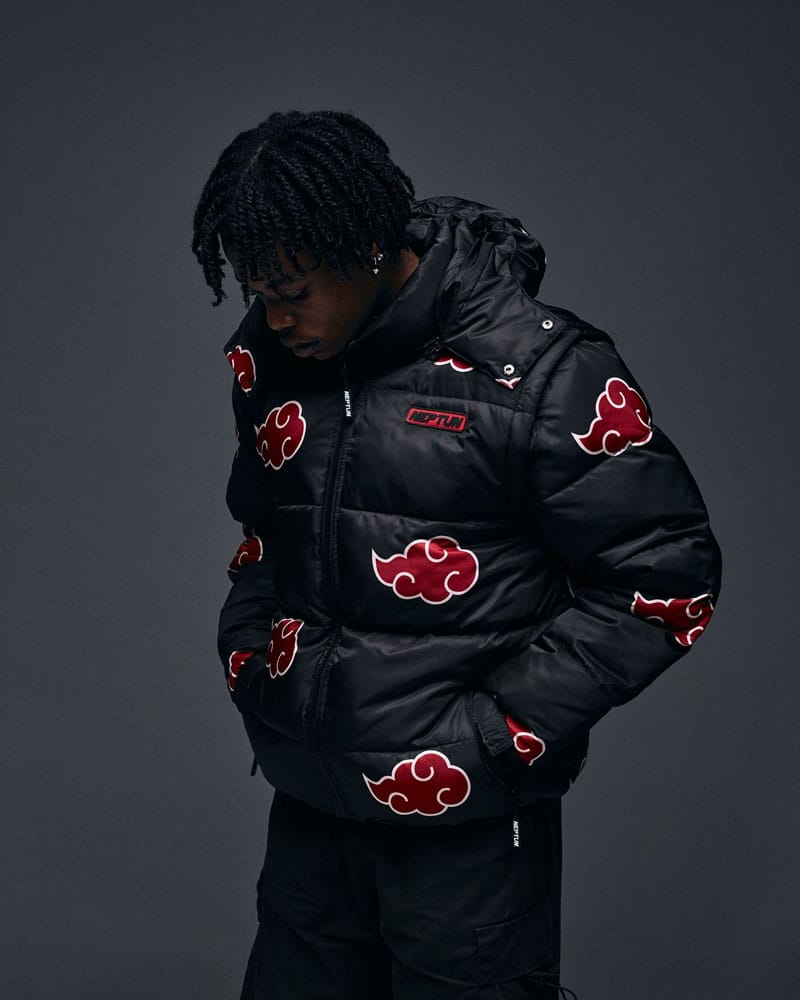 Naruto Puffer-Jacke Akatsuki Rot