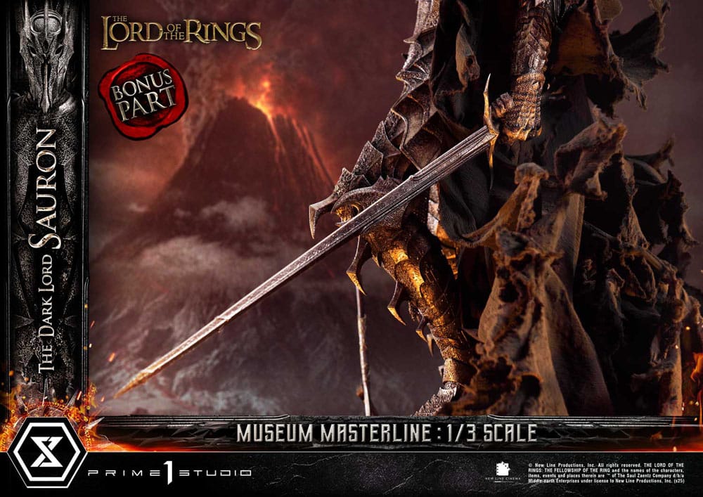 Herr der Ringe Museum Masterline Series Statue 1/3 The Dark Lord Sauron Bonus Version 117 cm