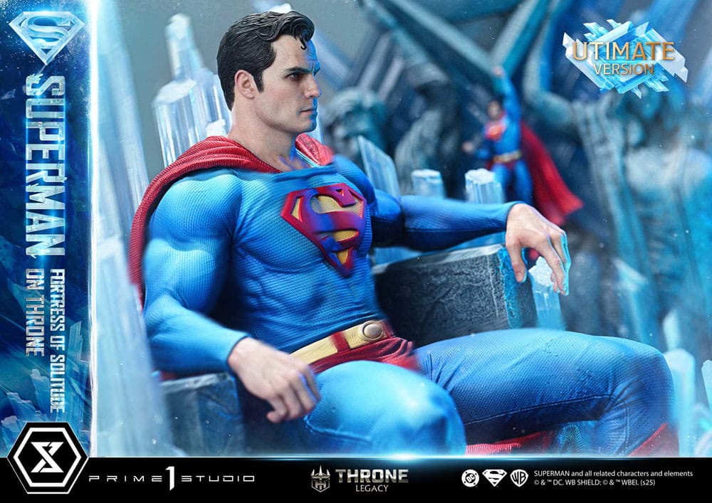DC Comics Throne Legacy Collection Statue 1/4 Superman Fortress of Solitude on Throne (Design by Gabriele Dell'Otto) Ultimate Bonus Version 52 cm