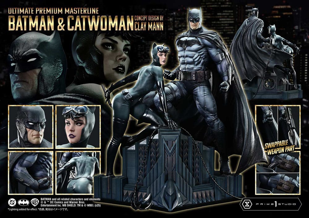 DC Comics Ultimate Premium Masterline Series Statue 1/4 Batman & Catwoman (Concept Design by Clay Mann) 56 cm