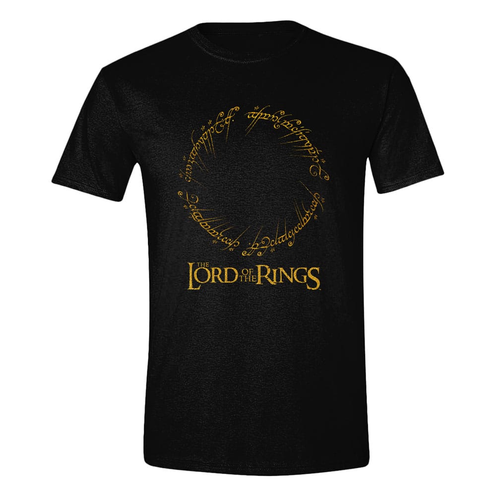 Herr der Ringe T-Shirt Logo Inscription Größe L