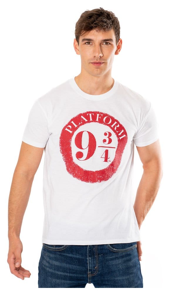 Harry Potter T-Shirt Platform 9 3/4 Raised Print Größe XL