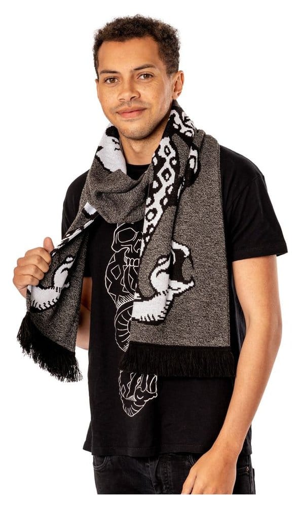 Harry Potter Schal Dark Arts Spell Long Length Grey