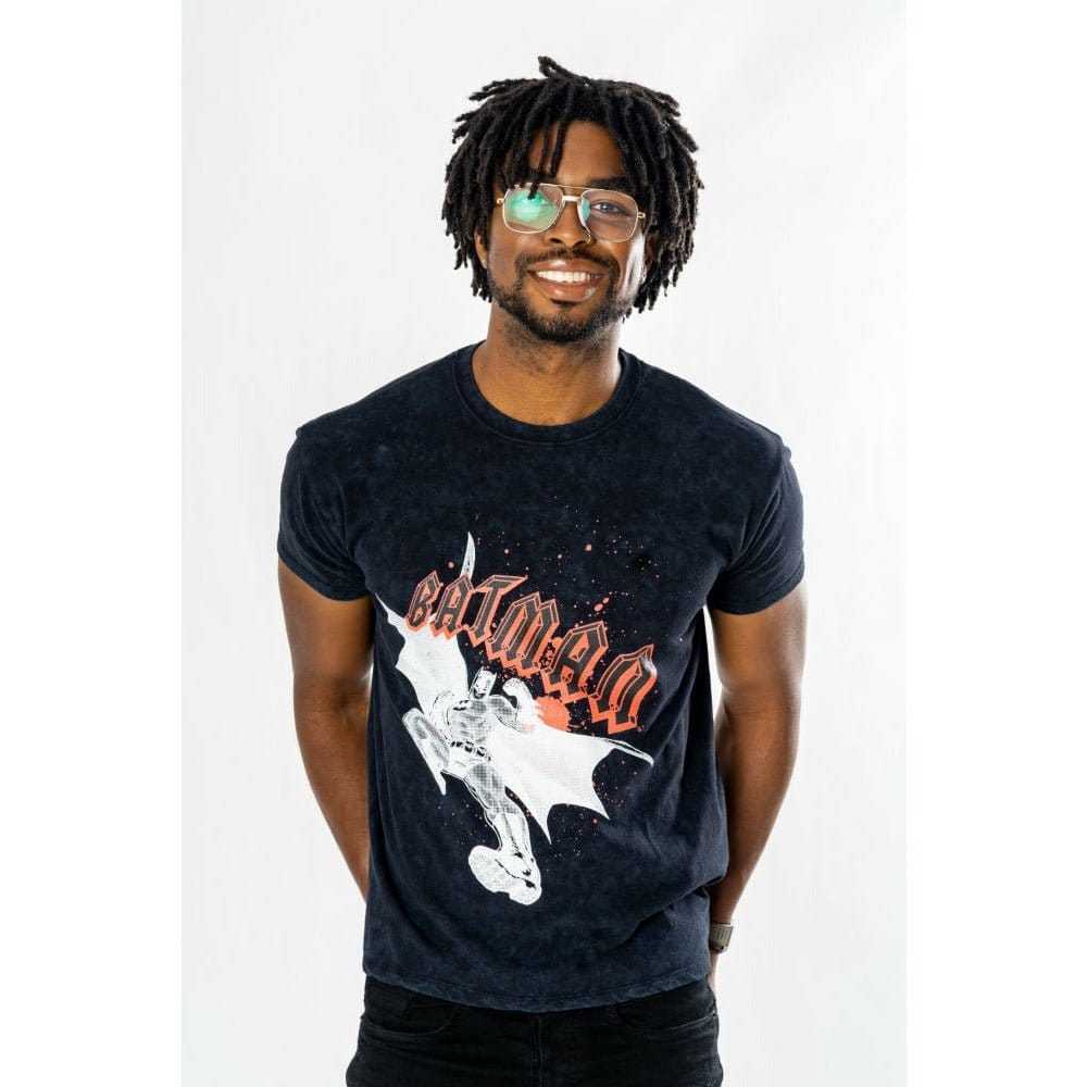 Batman T-Shirt Rock Acid Wash Größe M