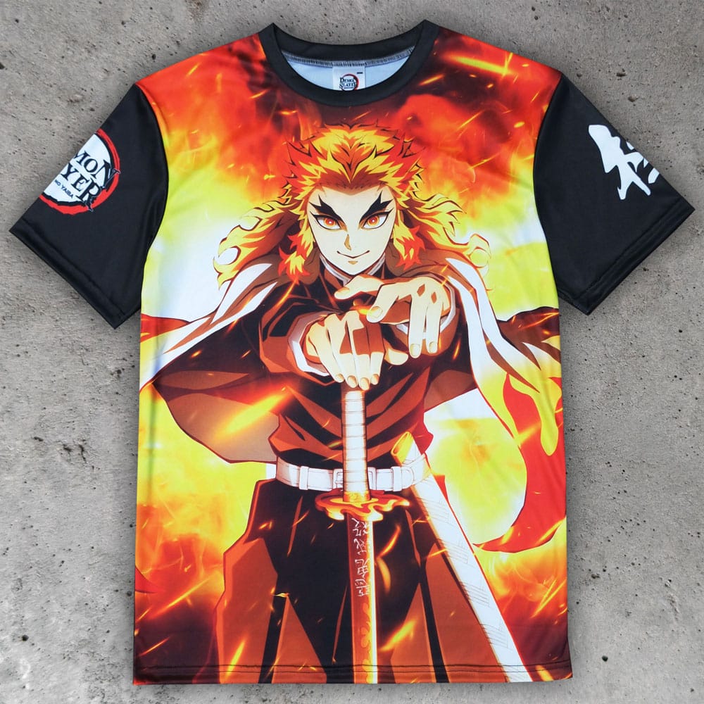 Demon Slayer: Kimetsu no Yaiba T-Shirt Kyojuro Rengoku Größe M