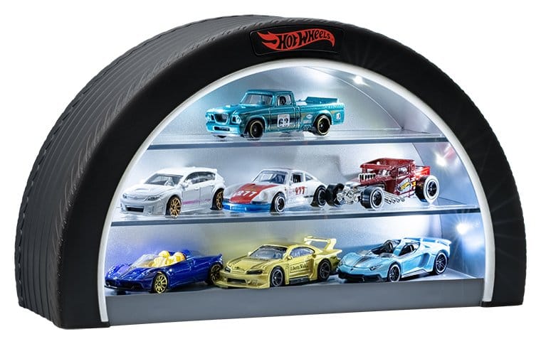 Hot Wheels Reifen-Vitrine mit Beleuchtung