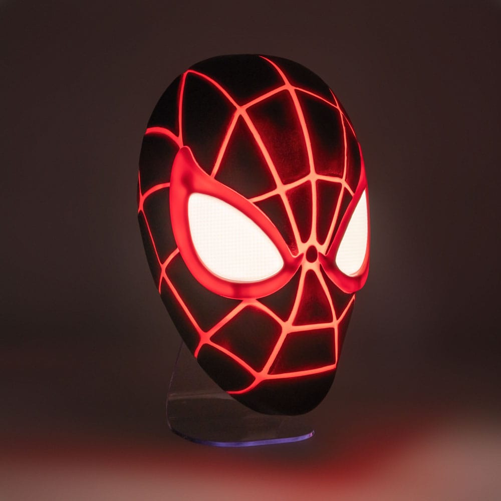 Spider-Man 3D LED Leuchte Miles Morales Mask