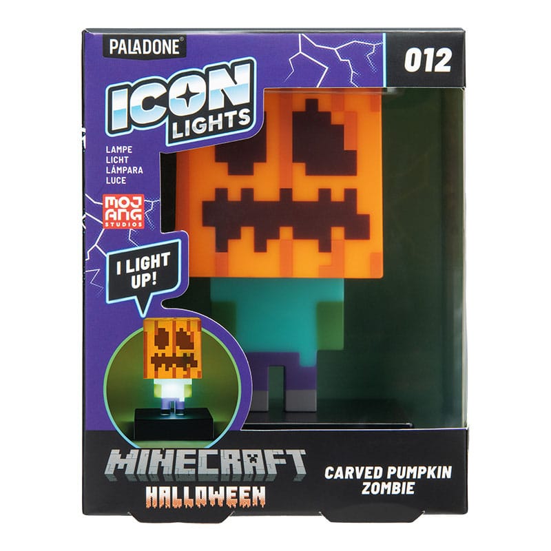 Minecraft Icons Leuchte Zombie Jack O Lantern 10 cm