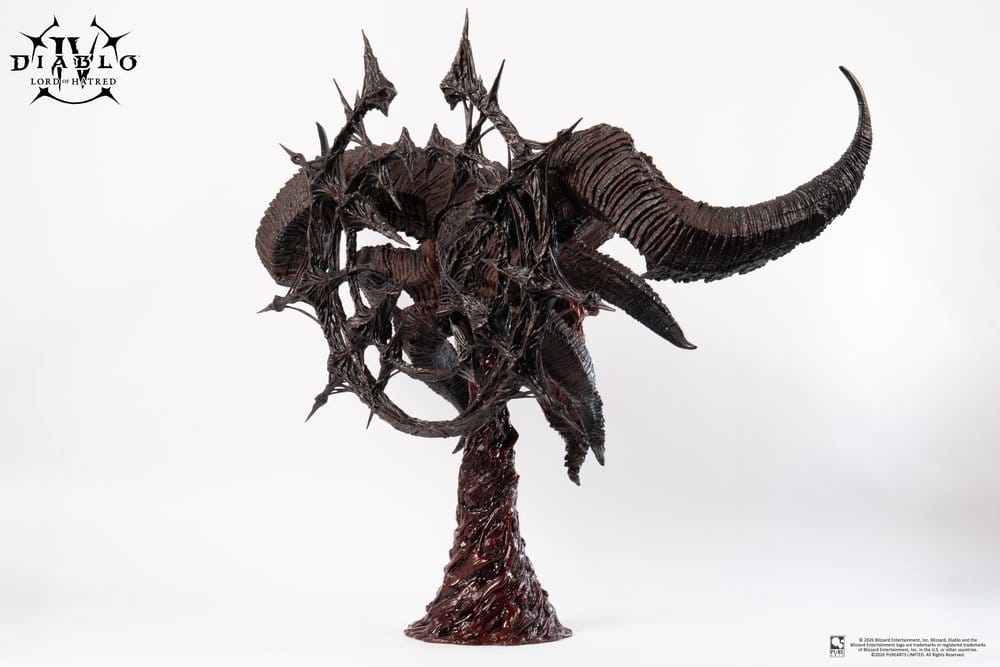 Diablo IV Art Mask Replik 1/1 Scale Lord of Hatred Mephisto 94 cm
