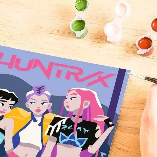 KPop Demon Hunters CreArt Malen nach Zahlen Malset Huntrix