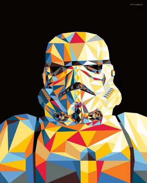 Star Wars CreArt Malen nach Zahlen Malset Stormtrooper 24 x 30 cm