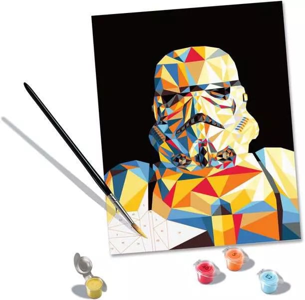Star Wars CreArt Malen nach Zahlen Malset Stormtrooper 24 x 30 cm